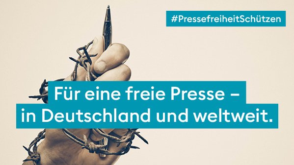Anzeigenmotiv zum Tag der Pressefreiheit