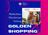 Logo von Golden Shopping - das digitale Eventformat der Pforheimer Zeitung für den Einzelhandel