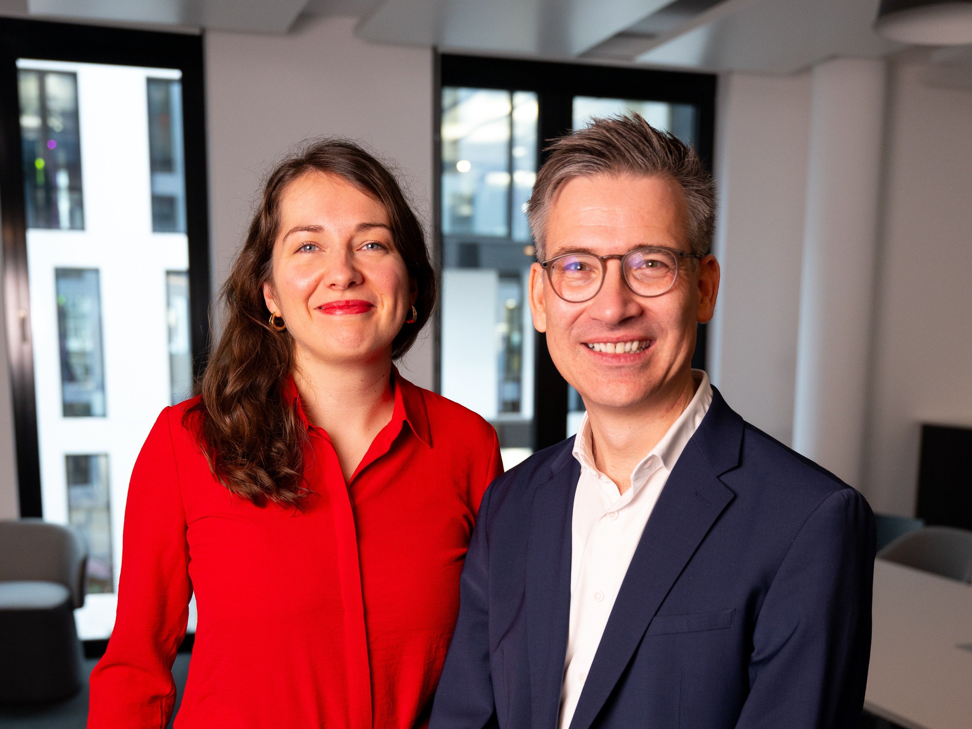 Portrait, zwei Personen, Charlotte Morré und Christian Tretbar