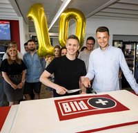 10 Jahre Bildplus Kuchen