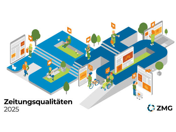 Deckblatt der Studie Zeitungsqualitäten 2025