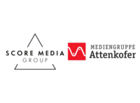 Logos der Score Media Group und der Mediengruppe Attenkofer.