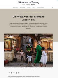 Screenshot des nominierten Textes von Harald Maas von der SZ-Magazin-Website