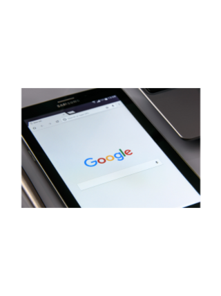 Tablet mit Google-startseite