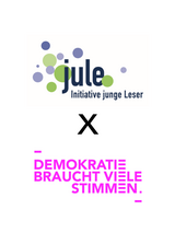 Logos jule und Demokratie braucht viele Stimmen