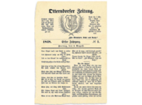 Eine alte Ausgabe der "Otterndorfer Zeitung"