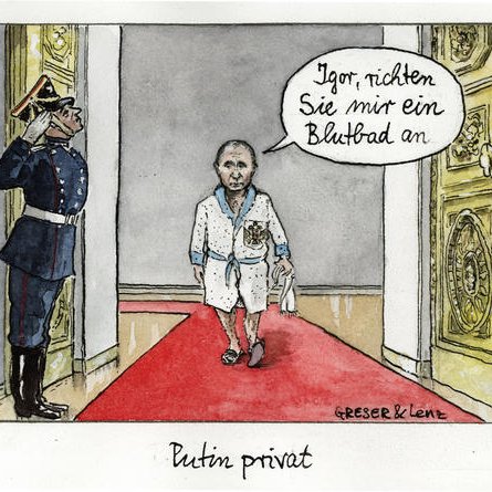 Karikatur von Achim Greser und Heribert Lenz