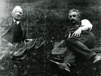 Theodor Wolff (links) mit Albert Einstein