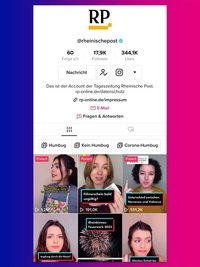Screenshot Tiktok-Kanal der Rheinischen Post