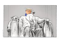 Karikatur Donald Trump