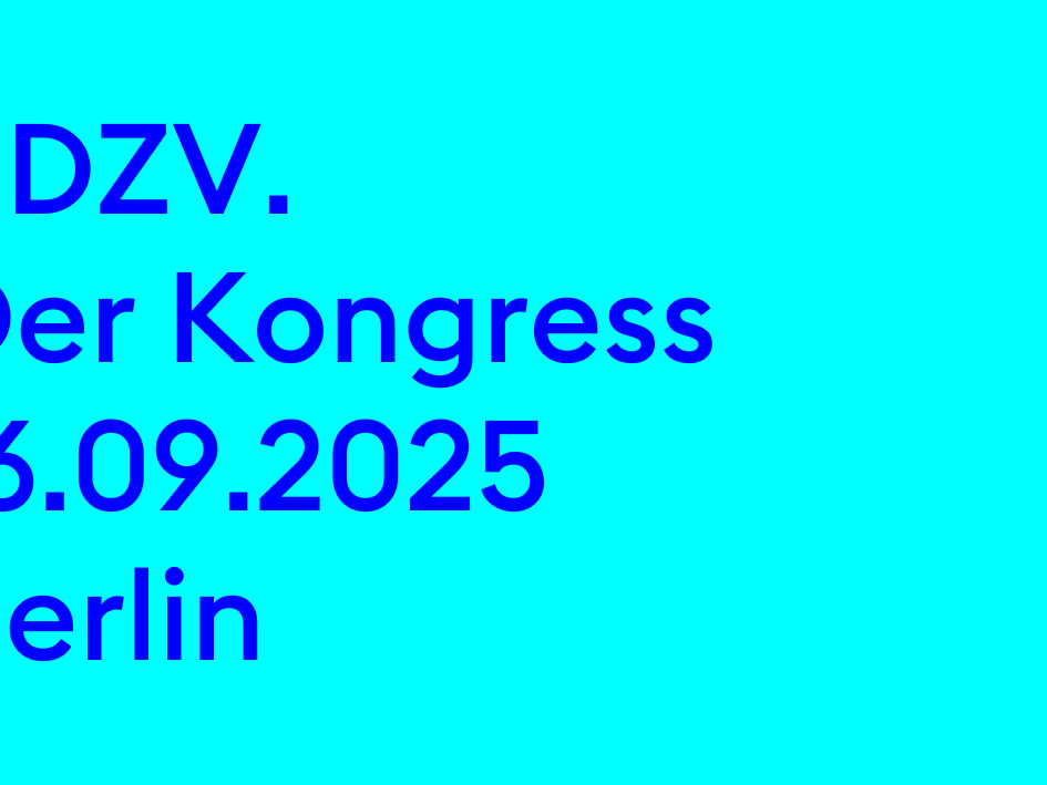 Keyvisual BDZV. Der Kongress mit Datum 16.09.2025 und Ortsangabe Berlin