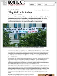 Screenshot des nominierten Textes von Anna Hunger von der KONTEXT: Wochenzeitung-Website