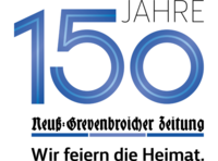 Logo des 150. Jubiläums der "Neuß-Grevenbroicher Zeitung"