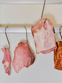 Eine Fleischerhälfte