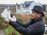 Adel Matar und seine Brieftaube