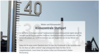 Screenshot Klimazentrale Stuttgart