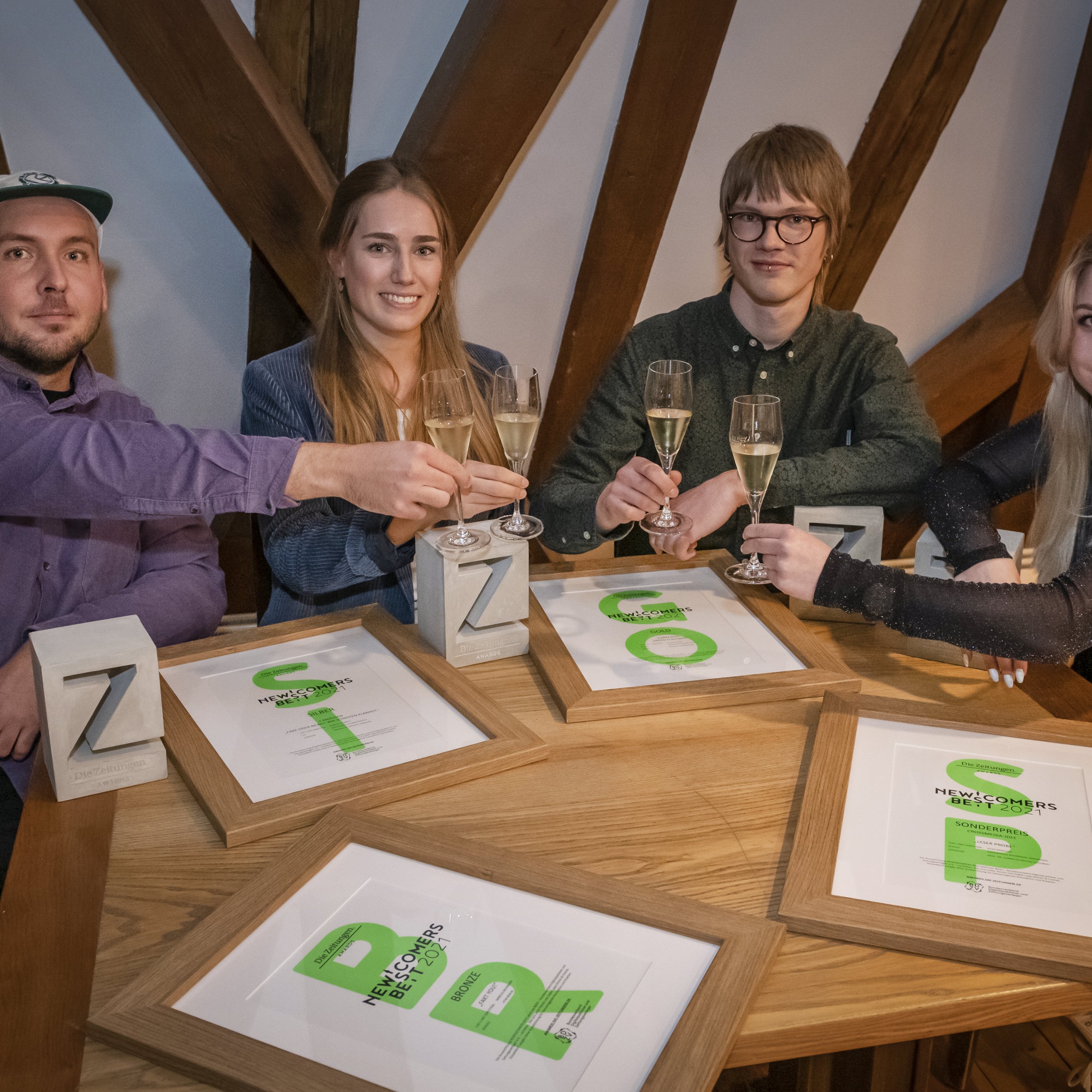 Die Preisträger:innen des Awards New(s)comes Best 2021