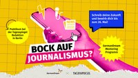 Banner zur Tagesspiegel-Initiative für Vielfalt im Journalismus