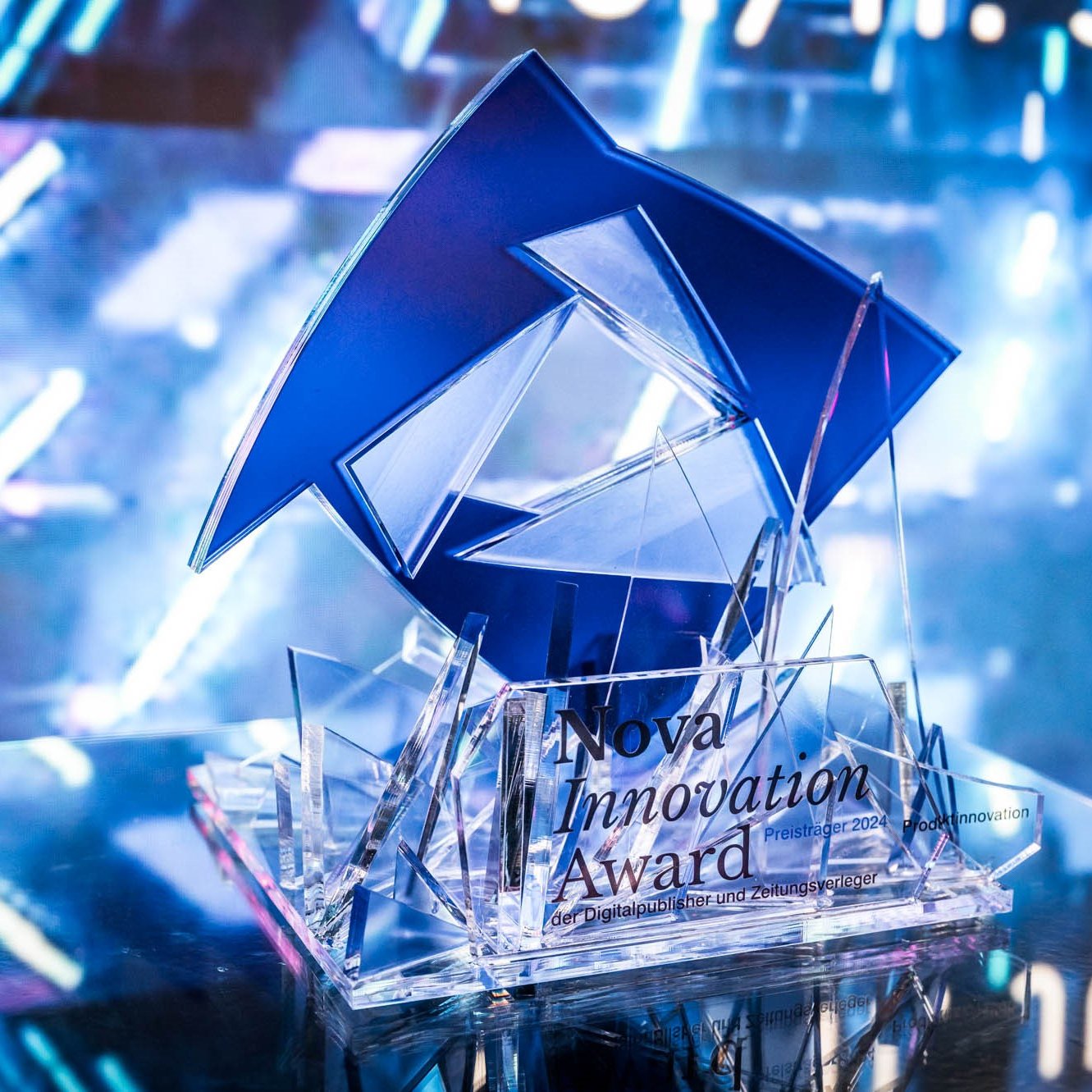 Das ist die Trophäe des Nova Innovation Awards