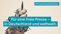 Anzeigenmotiv zum Tag der Pressefreiheit