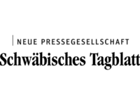 Logos der Neuen Pressegesellschaft und des "Schwäbischen Tagblatts"