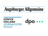 Logos dpa, Günter-Holland-Journalistenschule, Augsburger Allgemeine