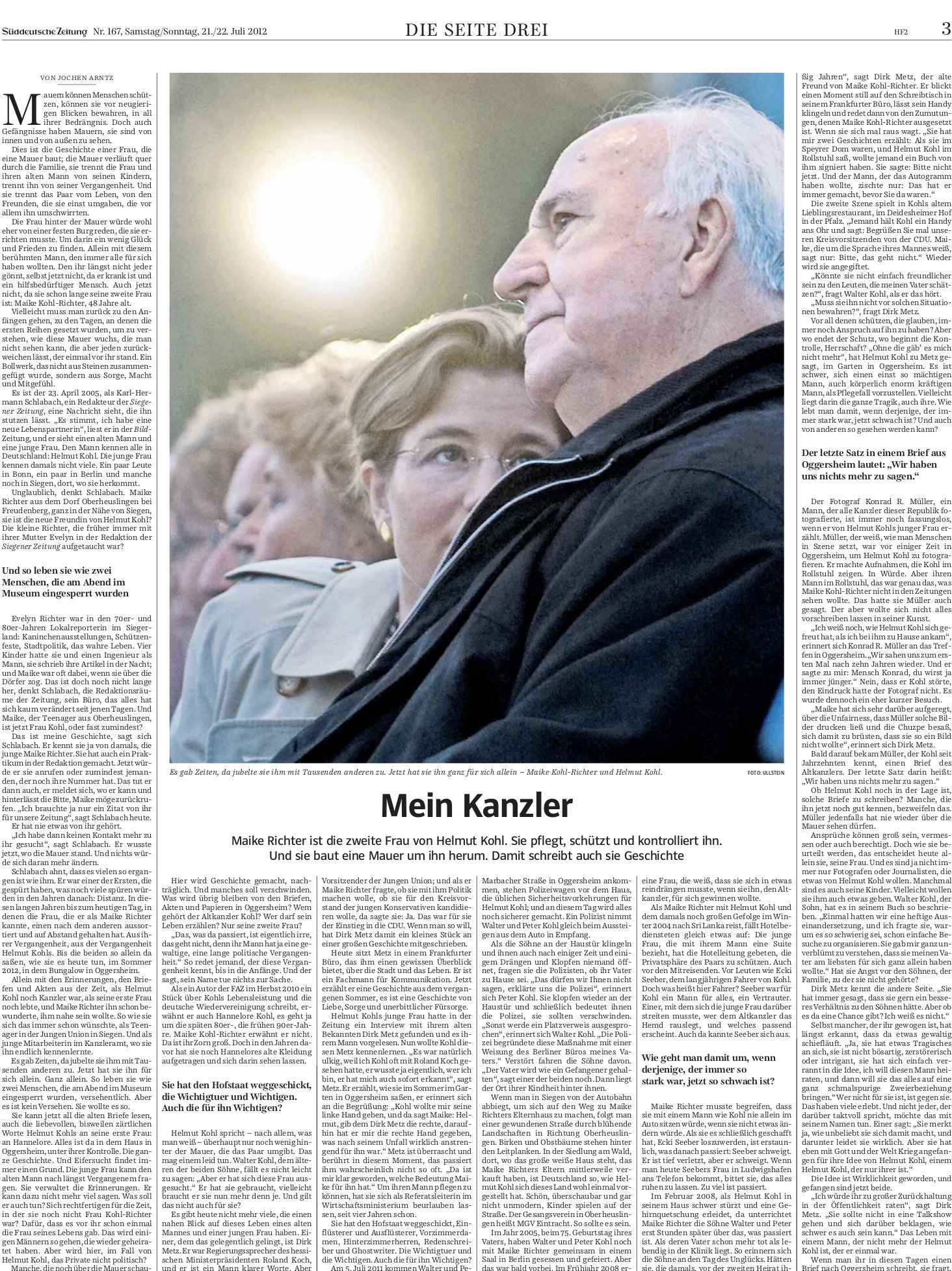 Screenshot des nominierten Textes von Jochen Arntz von der der SZ-Website