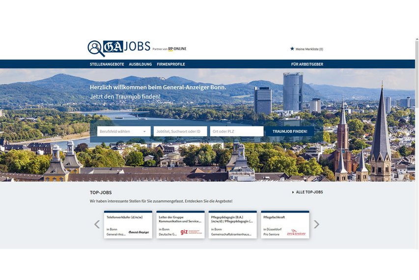 Job Portal General-Anzeiger Bonn