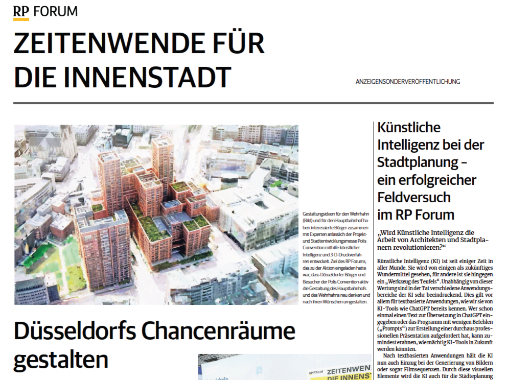 Sonderbeilage „Zeitenwende für die Innenstadt“, erschienen am 16.05.2024.