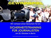 Gewinnspiel Sicherheitstraining für Journalisten