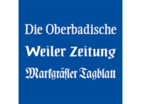 Logos der Zeitungen "Die Oberbadische", "Markgräfer Tagblatt“ und „Weiler Zeitung“
