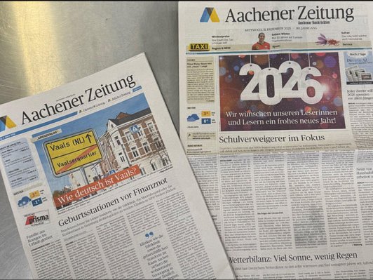Aachner Zeitung: Halb- und Vollformat