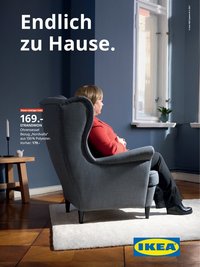 Ikea-Anzeige mit Stuhl