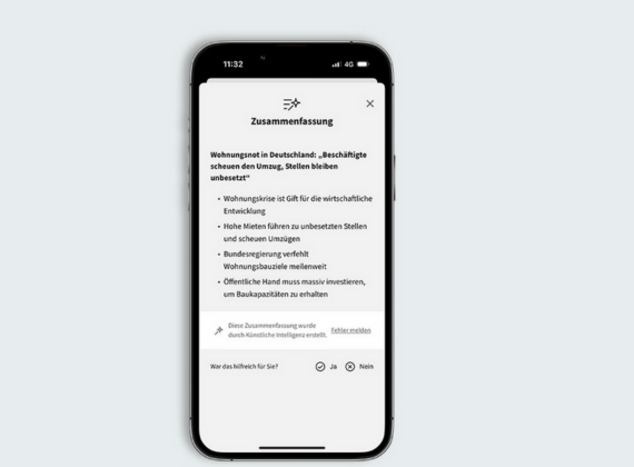 FAZ testet neues Tool zur Zusammenfassung von Texten