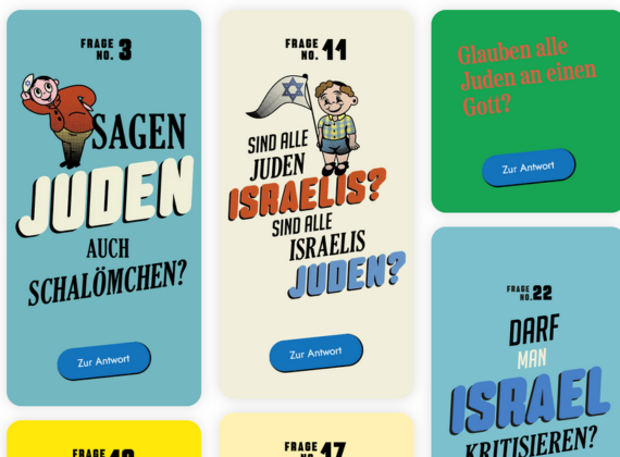 Screenshot der Fragen aus der Aktion "Fragemauer"