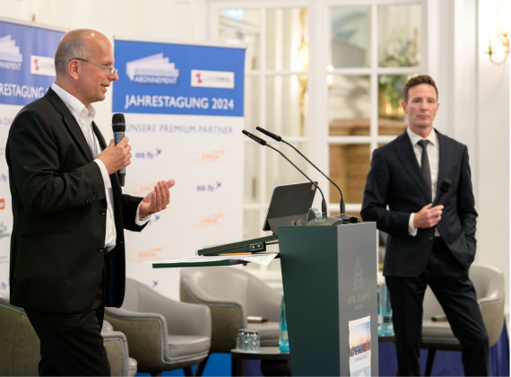 Axel Walkenhorst (Lesezirkel) und Martin Lange (BV Abo)