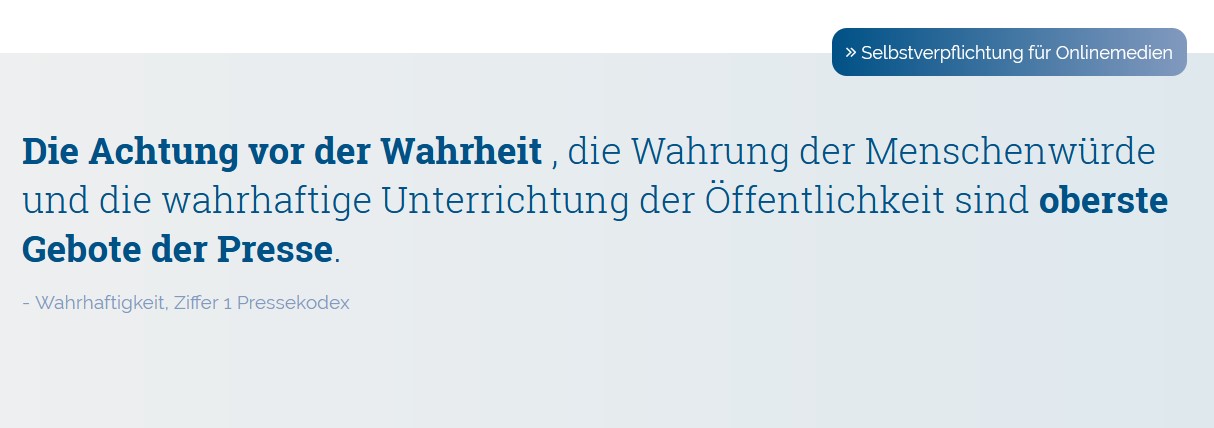 Presserat Wahrhaftigkeit