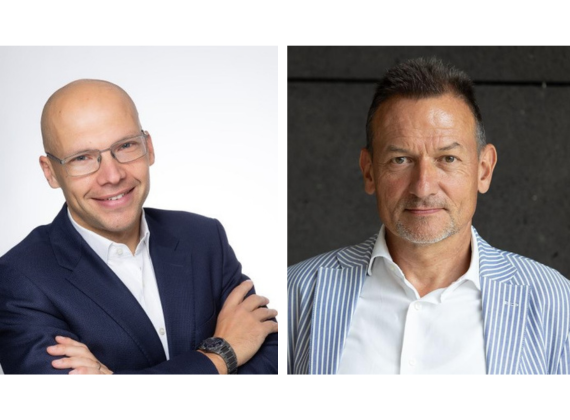 Porträtfotos Carsten Groß und Dr. Christoph Reisinger