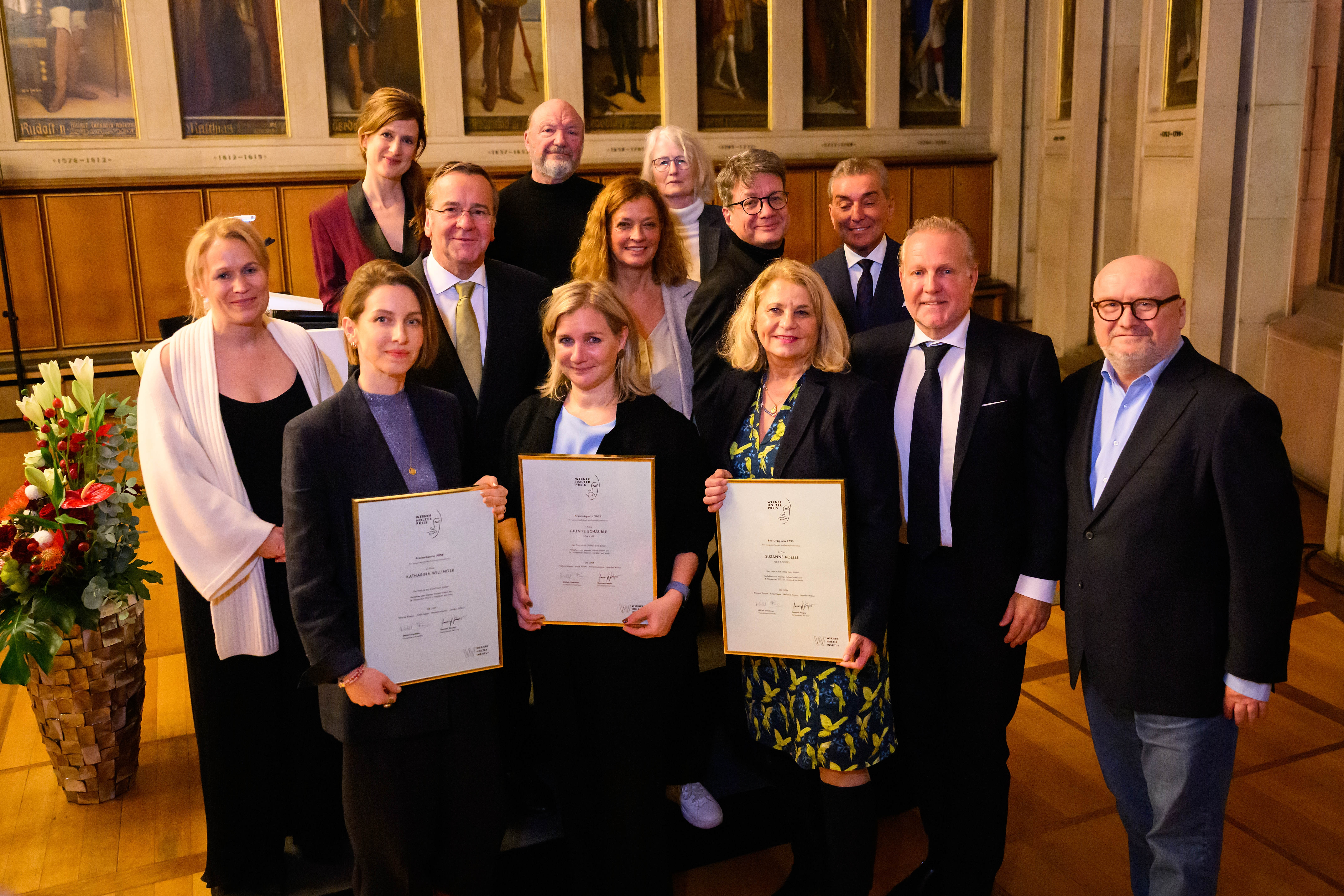 Gruppenfoto Preiträger Werner Holzer Preis