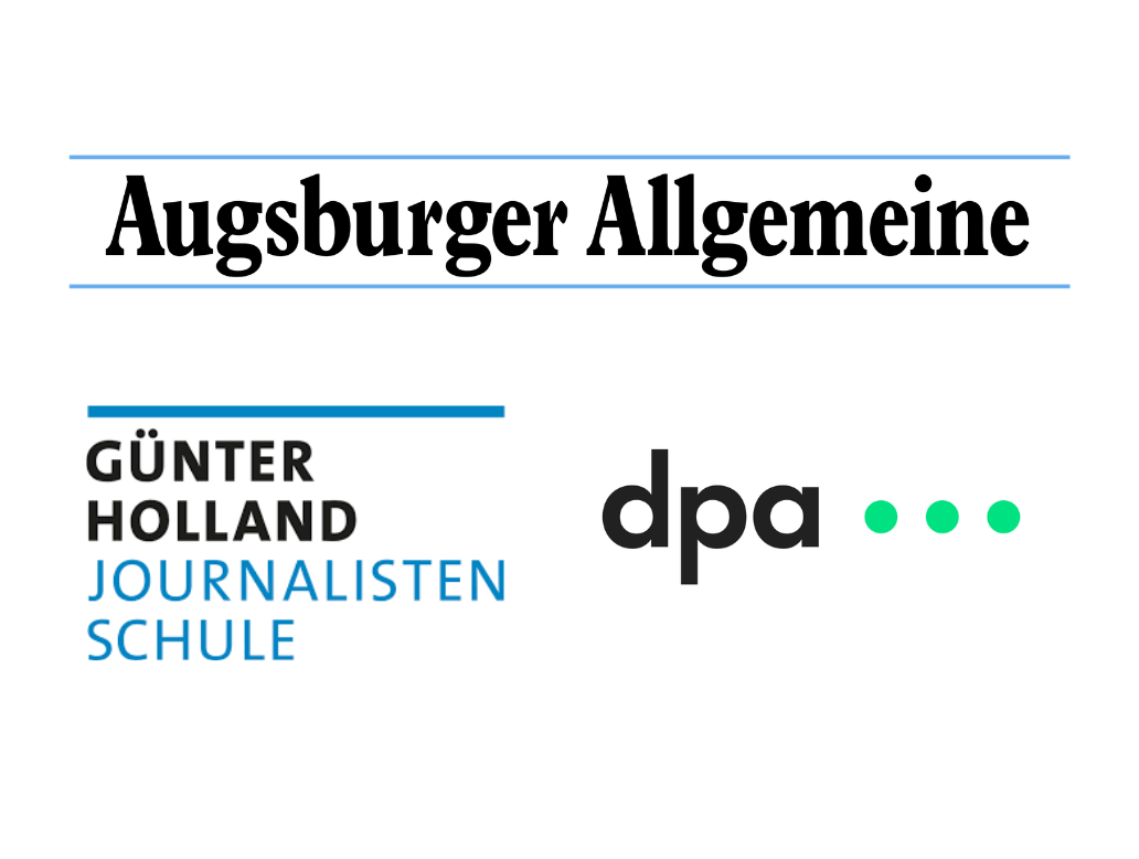 Logos dpa, Günter-Holland-Journalistenschule, Augsburger Allgemeine