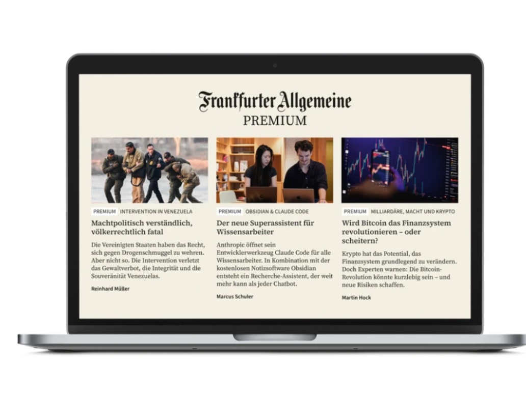 FAZ Premium Bildschirm