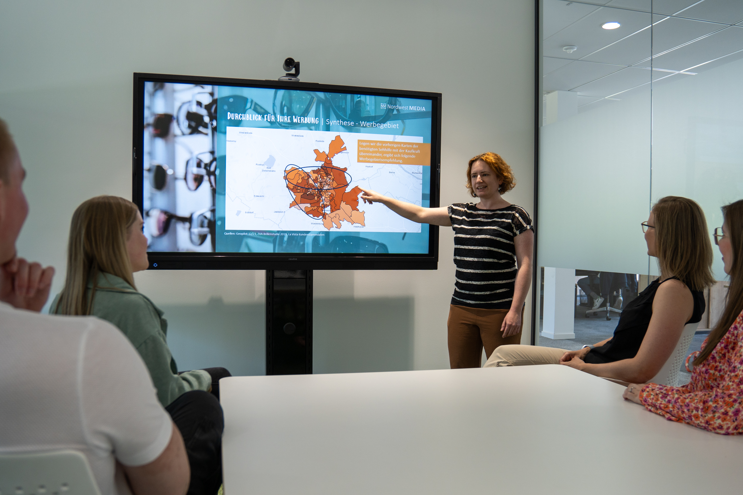 Konzeptvorstellung im Team Kampagnenmanagement.